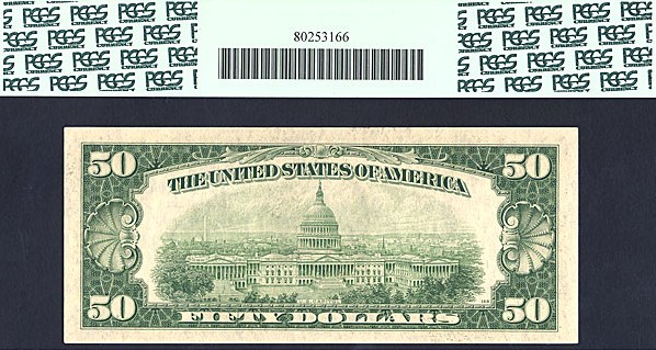 image for: Fr.2109B 1950B $50  PCGS Choice CU63 PPQ [B23976393A]