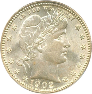 image for: 1902-S 25c PCGS MS64