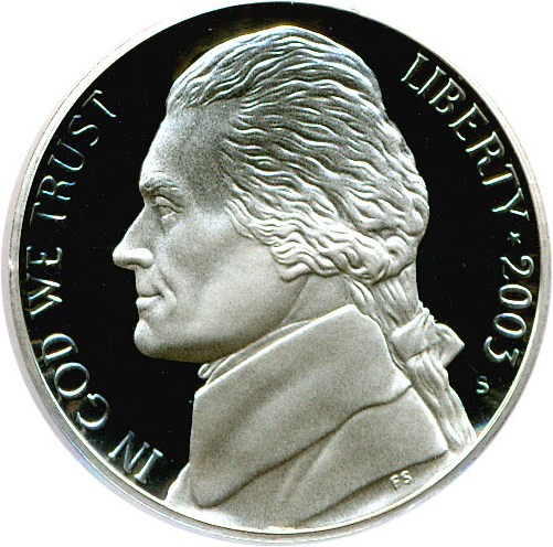 image for: 2003-S 5c PCGS Proof 69 DCameo