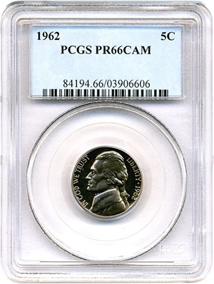 image for: 1962 5c PCGS Proof 66 Cameo