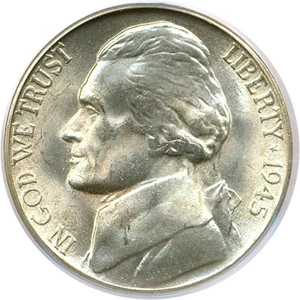 image for: 1945-S 5c PCGS MS66 (Omaha Bank Hoard)