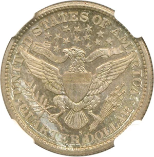 image for: 1900-S 25c NGC MS67