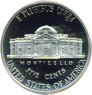 image for: 2006-S 5c PCGS Proof 69 DCameo (Monticello)