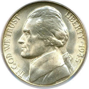 image for: 1945-S 5c PCGS MS66