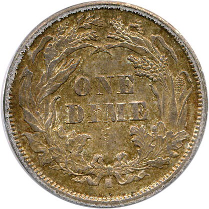 image for: 1872-S 10c PCGS/CAC AU55