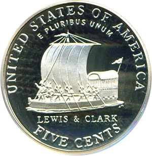 image for: 2004-S 5c PCGS Proof 69 DCameo (Keel Boat)