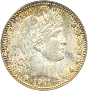 image for: 1911-D 25c PCGS MS64