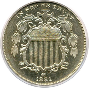 image for: 1881 5c PCGS Proof 65