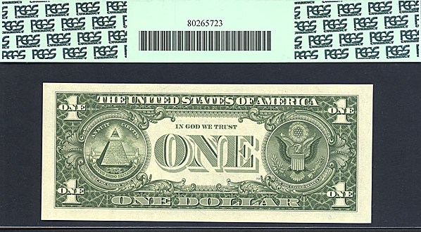 image for: Fr.1913D 1985 $1  PCGS Choice CU64 PPQ  [D99939787A]