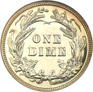 image for: 1907 10c NGC/CAC Proof 66 Cameo