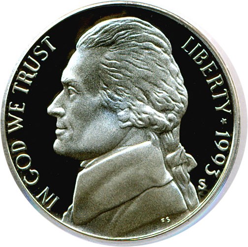 image for: 1993-S 5c PCGS Proof 69 DCameo