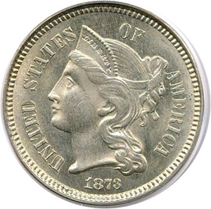 image for: 1873 3cN PCGS/CAC MS65 (Closed 3)