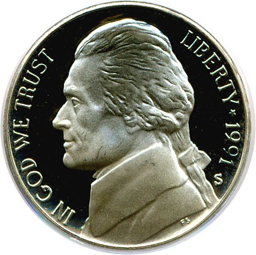 image for: 1991-S 5c PCGS Proof 69 DCameo