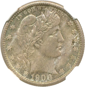 image for: 1900-S 25c NGC MS67