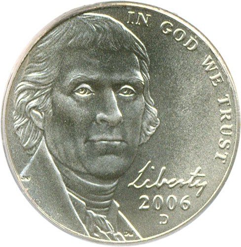 image for: 2006-D 5c PCGS MS69 FS (Monticello - Satin Finish)