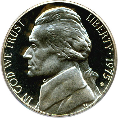 image for: 1975-S 5c PCGS Proof 69 DCameo