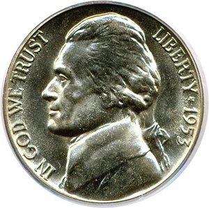 image for: 1953-D 5c PCGS MS66 (Omaha Bank Hoard)