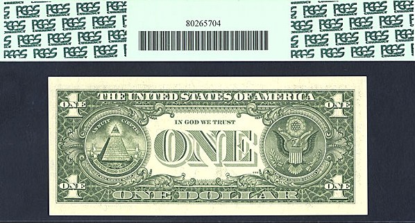 image for: Fr.1912A 1981A $1  PCGS Choice CU64 PPQ [A99958553A]