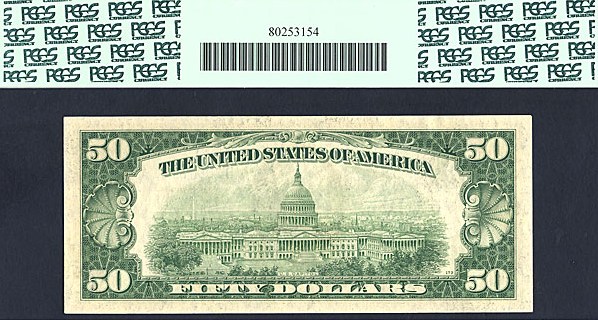 image for: Fr.2109B 1950B $50  PCGS Gem CU66 PPQ [B23976381A]