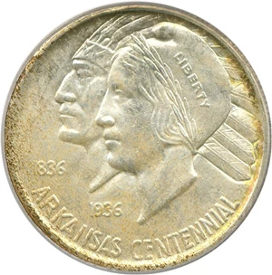 image for: 1935-S Arkansas 50c PCGS/CAC MS66