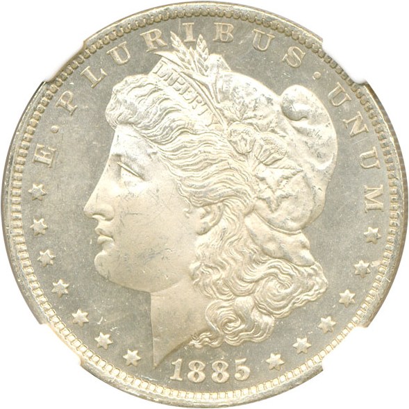 image for: 1885-O $1 NGC MS65 PL