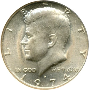 image for: 1974-D 50c NGC MS65 (Double Die Obverse, FS-015)