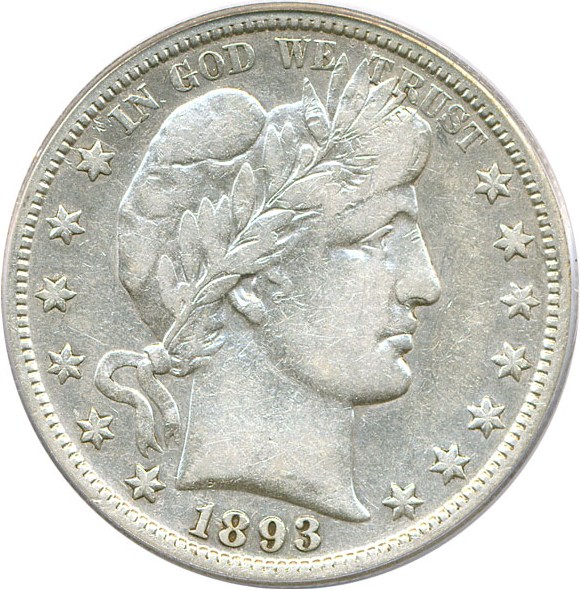 image for: 1893-S 50c PCGS F15