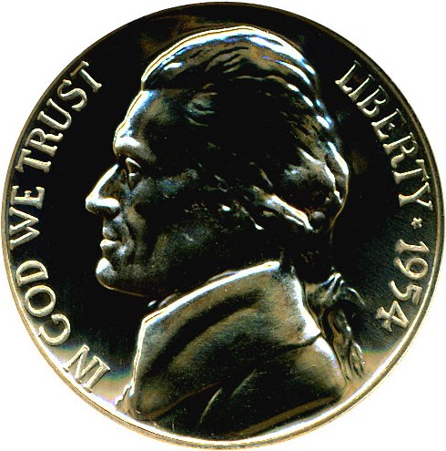 image for: 1954 5c DGS Proof 68