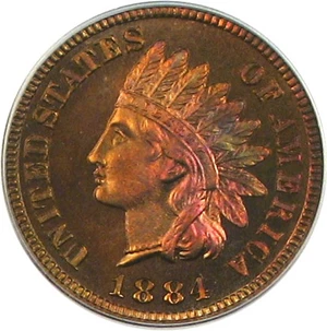 image for: 1884 1c PCGS Proof 67 RB