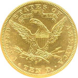 image for: 1907-S $10 NGC AU58