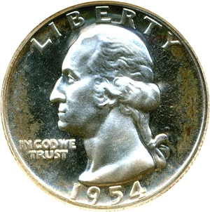 image for: 1954 25c DGS Proof 67