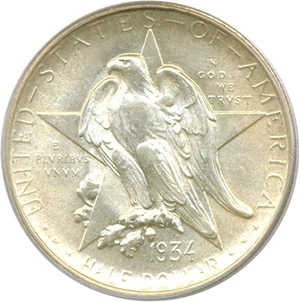 image for: 1934 Texas 50c PCGS MS67