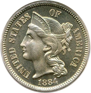 image for: 1884 3cN PCGS Proof 67