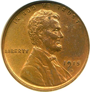 image for: 1915-D 1c DGS AU55 (Cleaned, Damaged)