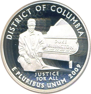 image for: 2009-S District of Columbia (Silver) 25c PCGS Proof 69 DCameo