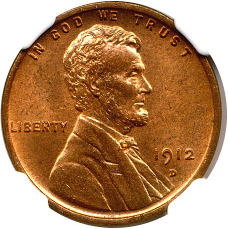 image for: 1912-D 1c NGC MS65 RD