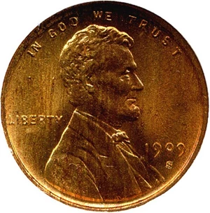 image for: 1909-S 1c Lincoln NGC MS65 RD