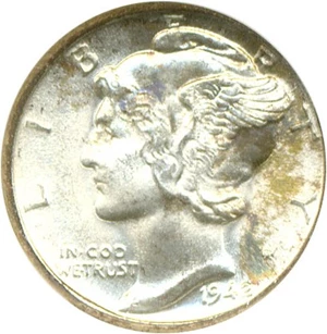 image for: 1942-D 10c NGC MS67