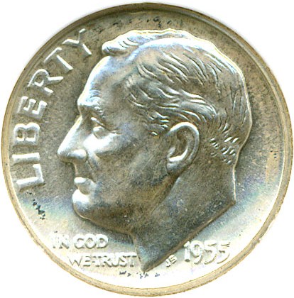 image for: 1955 10c DGS Proof 65