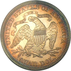 image for: 1868 25c PCGS Proof 62