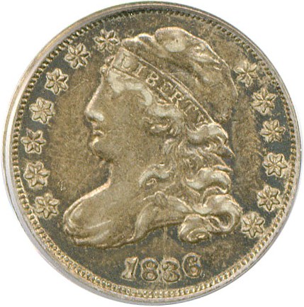image for: 1836 10c PCGS XF40