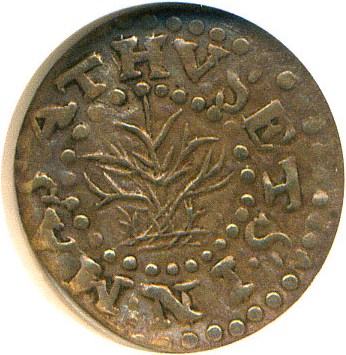 image for: 1662 Massachusetts Oak Tree 2 Pence NGC XF45 (Small 2, 10.9gr)