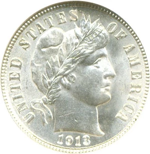 image for: 1913 10c NGC MS65