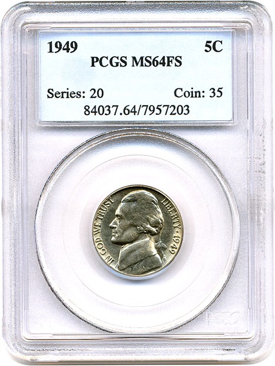 image for: 1949 5c PCGS MS64 FS