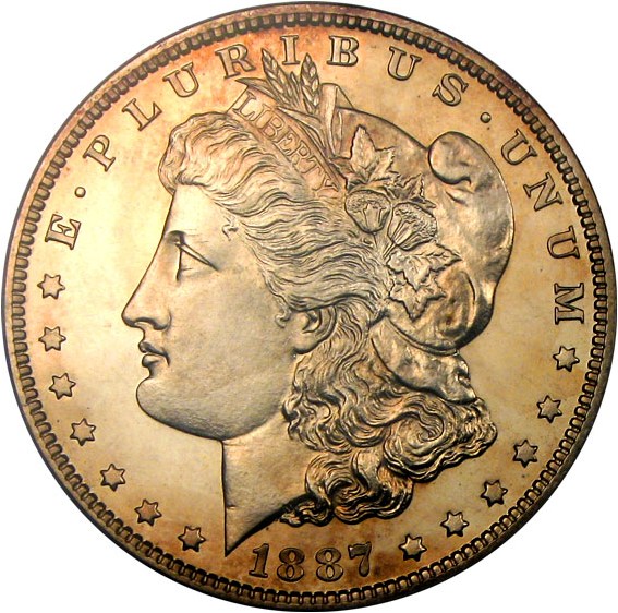image for: 1887 $1 PCGS Proof 64