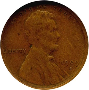 image for: 1909-S/S Lincoln 1c NGC VF35