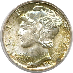 image for: 1931 10c PCGS MS64 FB OGH