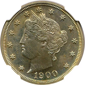 image for: 1900 5c NGC Proof 65