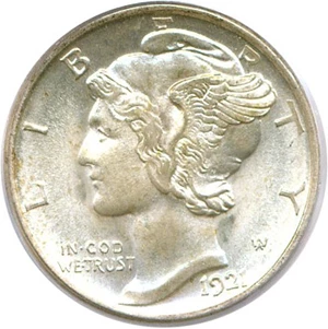 image for: 1921-D 10c PCGS/CAC MS66