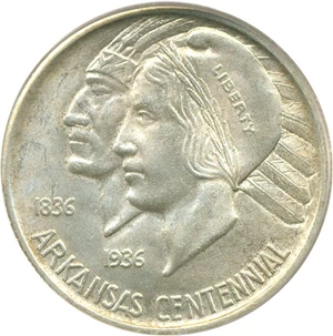 image for: 1935 Arkansas 50c PCGS MS66